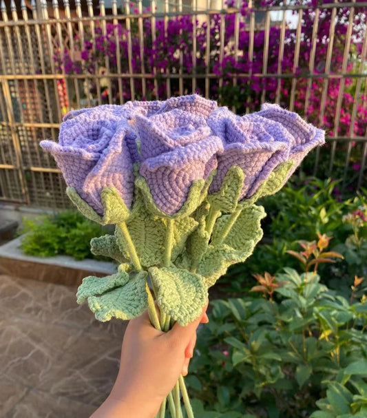 Purple Rose Bouquet